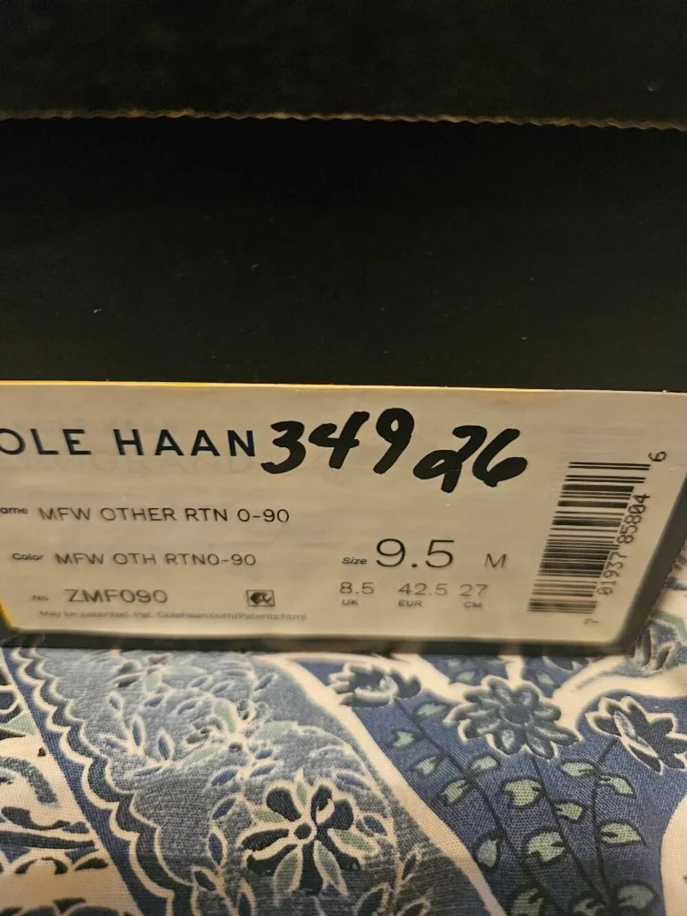 Cole Haan Mens Tennis Shoes Size 9.5 US